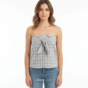 Mare Mare x Anthropologie Strapless Button-Down Top - NWT